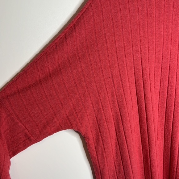 Anthropologie Eri + Ali xL Ribbed Mock Cowl Neck Lightweight Dolman knit Sweater - Picture 3 of 9